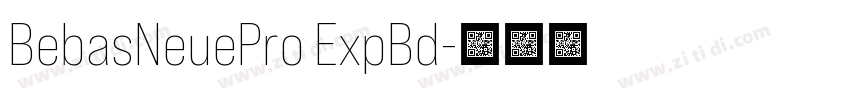 BebasNeuePro ExpBd字体转换